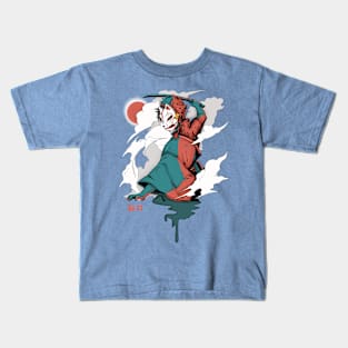 Samurai Kitsune Kids T-Shirt